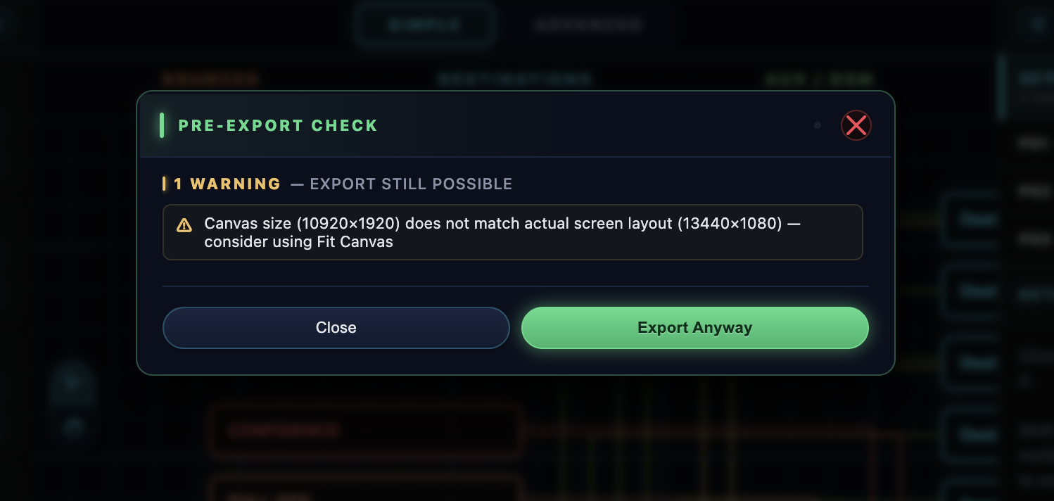 Smarter Pre-Export Check